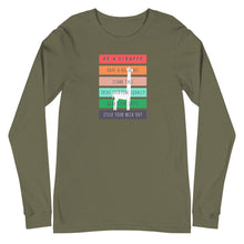 Load image into Gallery viewer, Be a Giraffe Unisex Long Sleeve Tee