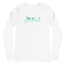 Load image into Gallery viewer, BE A GIRAFFE Patterned Unisex Long Sleeve Tee