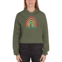 Load image into Gallery viewer, ETERNAL OPTIMIST Crop Hoodie