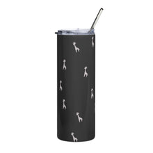 Load image into Gallery viewer, Striped Giraffe Stainless Tumbler
