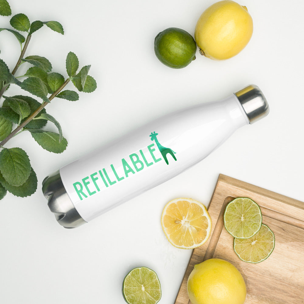 REFILLABLE Stainless Steel Water Bottle