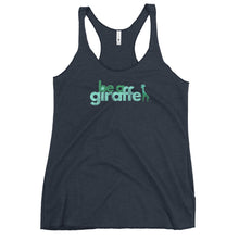 Load image into Gallery viewer, BE A GIRAFFE Women&#39;s Racerback Tank
